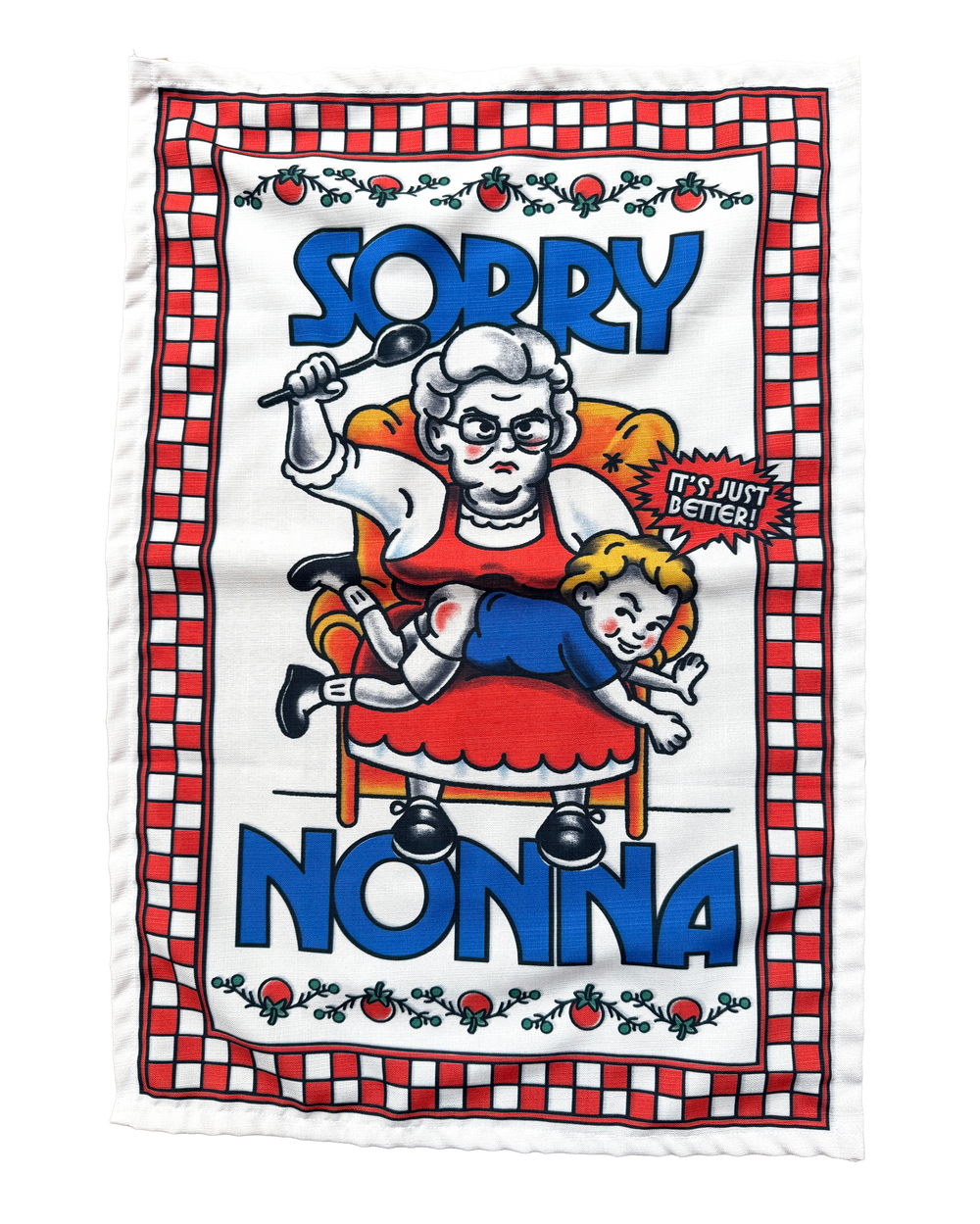 Sorry Nonna Souvenir Tea Towel