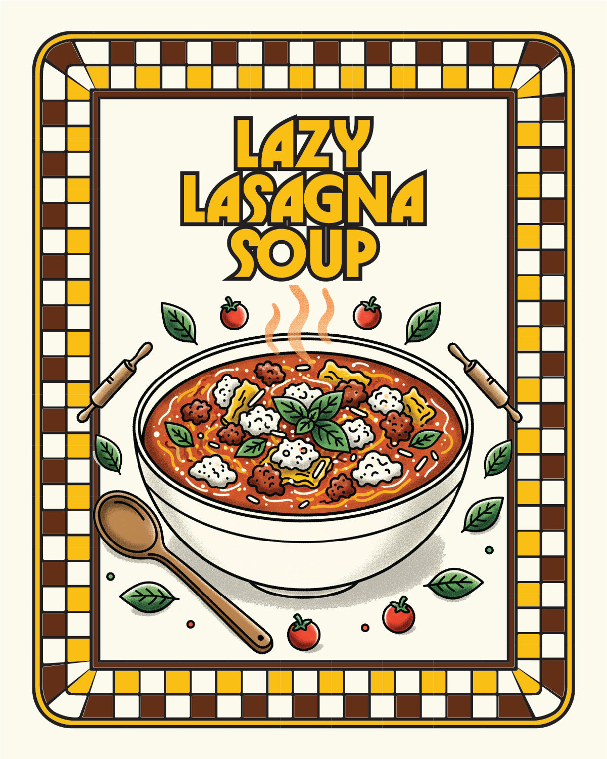 Lazy lasagna soup