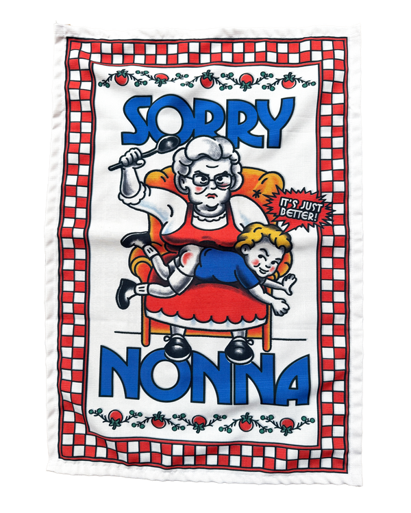 Sorry Nonna Souvenir Tea Towel
