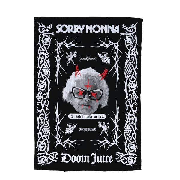 Sorry Nonna x Doom Juice Souvenir Tea Towel